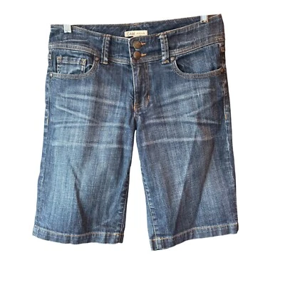 Cabi Denim Bermuda Shorts Dark Wash Stretch Casual Womens Size 6 #424 - Image 1 of 4