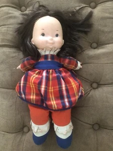 Muñeca Fisher Price Jenny Lap Sitter Doll 13" tela cuerpo goma cara/manos 1973 - Imagen 1 de 15