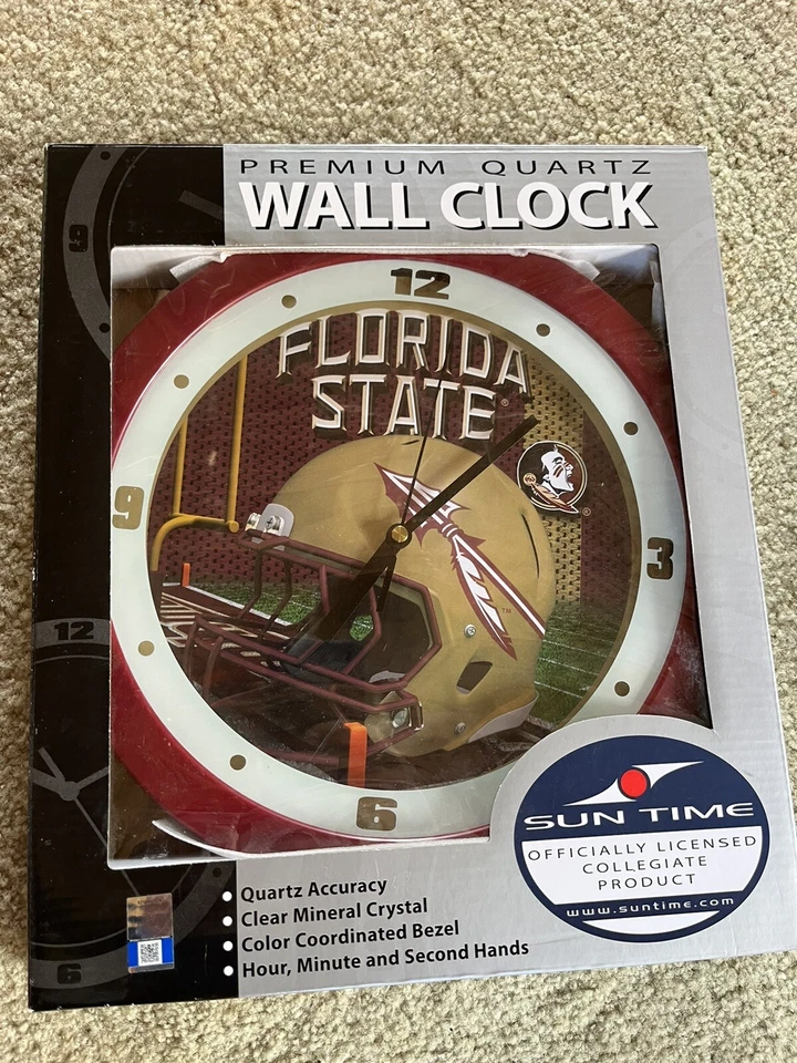 Reloj Casco Fútbol Americano Florida State Seminoles Foto 1 de 4