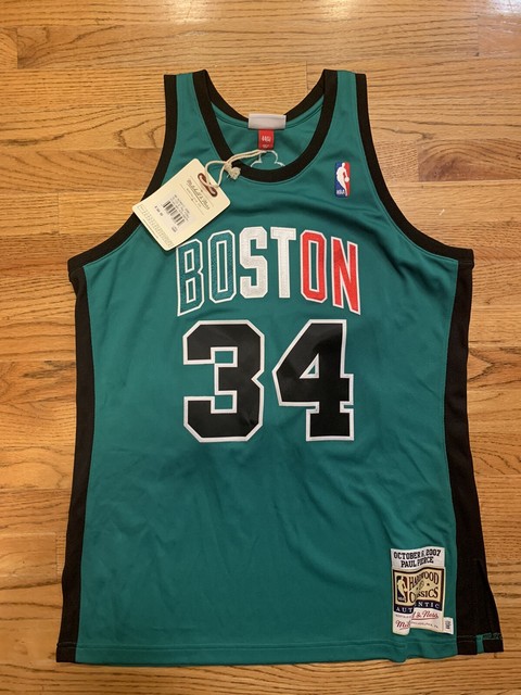 Paul Pierce Green Boston Celtics Autographed Mitchell & Ness 2007