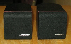 Pair of BOSE Single Cube Redline Black Speakers - Picture 1 of 7