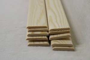 10Stk 100cm Tapetenleiste Kiefer 5x40mm Holzleisten Zierleiste Abdeckleiste - Bild 1 von 2