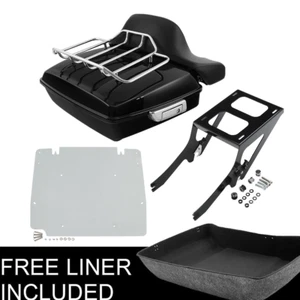 Chopped Trunk Rack Mount Base Plate Fit For Harley Heritage Classic Deluxe 18-Up - Picture 1 of 12