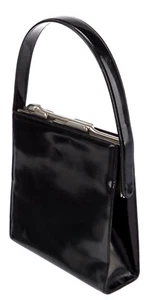 Cartier Panthère Panther Black Patent Leather Top Handle Handbag Shoulder Clasp  - Picture 1 of 18