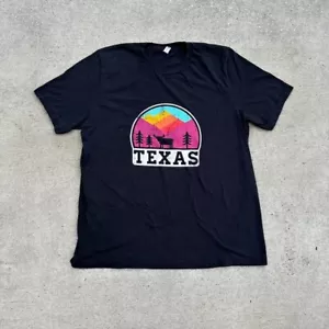 Vintage Texas T-Shirt schwarz Grafik - Bild 1 von 4