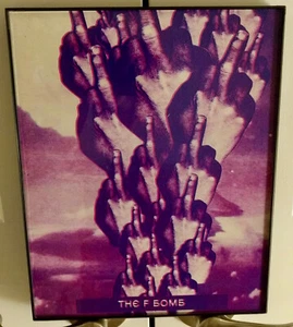 The F Bomb by Mez - District of C Limited Edition Framed Art Print - Picture 1 of 2