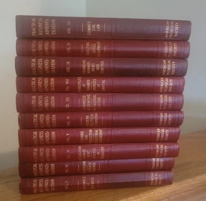 Vtg. 1935 Practical Business Administration 10 Volumes, ATS, Missing 2 & 10 - Picture 1 of 12