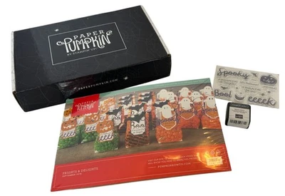 Stampin Up Paper Pumpkin Frights and Delights Treat Bags Kit Halloween Stamps - Image 1 of 4