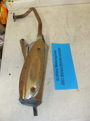 2001 MANCO HORNET 50cc SCOOTER oem exhaust pipe system muffler silencer  Foto 1 de 4