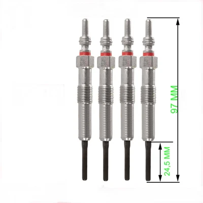 4X BOUGIE DE PRECHAUFFAGE RENAULT CLIO IV 1.5L DCI 4,4V - Photo 1/4