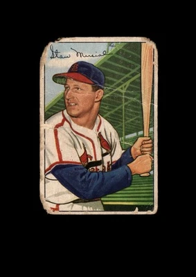 1952 Bowman Set-Break No196 Stan Musial НИЗКОКАЧЕСТВЕННЫЙ (наполнитель) *GMCARDS* - Изображение 1 из 2