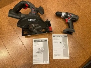 Porter Cable PC186CS 18V 6 1/2" Cordless Circular Saw PC1801D Drill No Battery - Picture 1 of 8