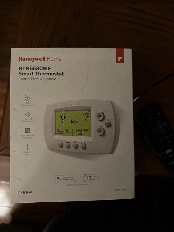 Termostato inteligente programable Honeywell RTH6580WF1001 Wi-Fi 7 días Foto 1 de 1
