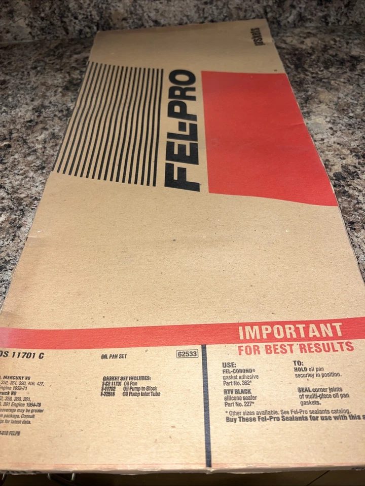 ¡Juego de cárteres de aceite Fel-Pro OS 11701 C! ¡Envío gratis! Foto 1 de 2