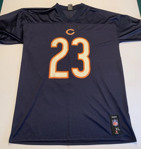 Chicago Bears Jersey Mens Extra Large XL Blue NFL Football Devin Hester Adult Cover
