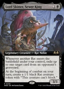 MTG LORD SKITTER, SEWER KING 339 FOIL EXC LORD SQUITTIO RE DELLE FOGNE WOE X EN - Picture 1 of 1