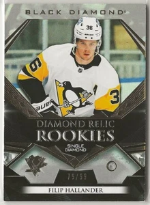 2022 2022-23 Black Diamond Relic Rookies #BDRFH Filip Hallander 79/99 Pittsburgh - Bild 1 von 2