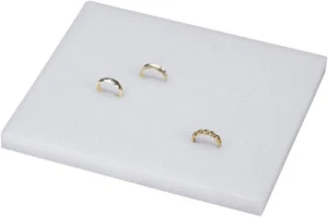 Set of 12 Ring Inserts White Foam Jewelry Displays 7 ¾" x 6 ¾ x 7/8" Display - Picture 1 of 2