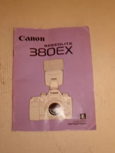 CANON Speedlite 380 EX User Manual "Good " - Photo 1 sur 3