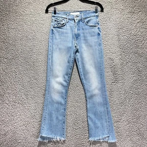 Jeans Mother Insider Crop Step Fray taglia 24 26x27 strappati distrutti invecchiati - Foto 1 di 11