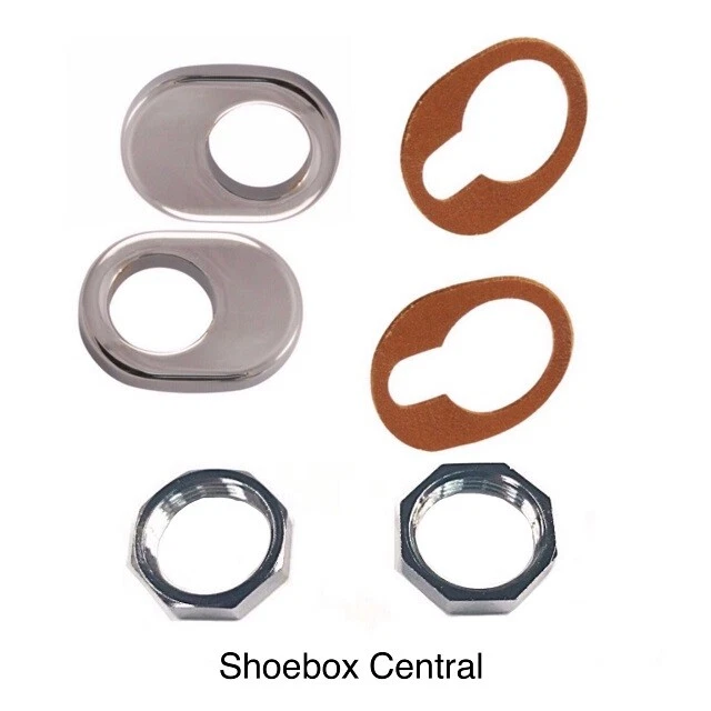 1952 1953 1954 Ford Windshield Wiper Bezel Kit - Image 1 of 1