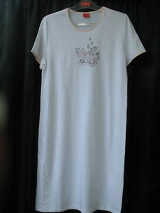 Triumph Homewear Nachthemd Lasting Summer NDK  Gr. 38  Weiss mit Motiv - Bild 1 von 3