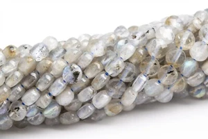 Bottone tondo piatto sfaccettato labradorite 4x2 mm vera pietra preziosa naturale perline sfuse - Foto 1 di 4