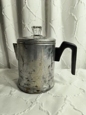 Century Percolator Coffee Pot Aluminum Ware 5-Cup Made in USA Complete Vintage — 第 1/4 张图片
