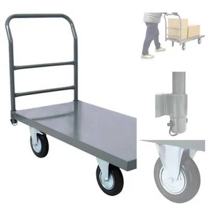 Platform Truck Industrial Flat Dolly Cart w/Wheels-Heavy Duty 24x48" Cart 2000lb - Picture 1 of 7