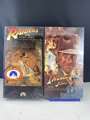Indiana Jones VHS Lot 2 ~ Raiders of Lost Ark ~ Temple of Doom ~ Free Shipping - Image 1 of 4