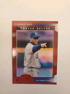 Adrian Beltre 2001 Leaf Certified Materials Mirror Red #56 43/75 LA Dodgers - Picture 1 of 5