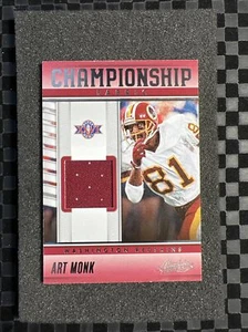 2023 Absolute Football Championship Fabric #CF-10 Art Monk Washington HOF - Picture 1 of 2