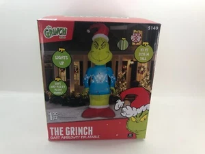 maglione the grinch gigante gonfiabile gonfiabile alto 10' blu - Foto 1 di 6