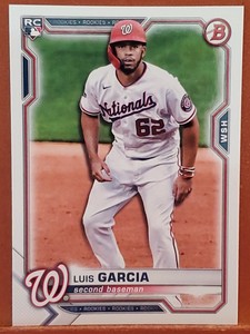 2021 Bowman #5 Luis Garcia RC NATIONALS 