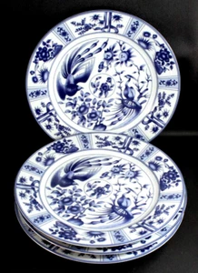 Blue Heron Dinner Plates * Set of 4 * Made in China 10 1/2" Excellent Condition - Picture 1 of 4