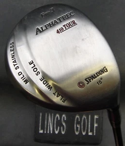 Spalding Alphatrec 410 Tour 15° 3 Wood Regular Graphite Shaft Spalding Grip - Picture 1 of 6
