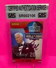 2011 Panini #14 Hand Signed Football Card Ed Sabol w/coa  MINT