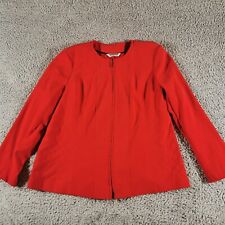 Bonmarche Jacket Women 22 Red Soft Touch Lined