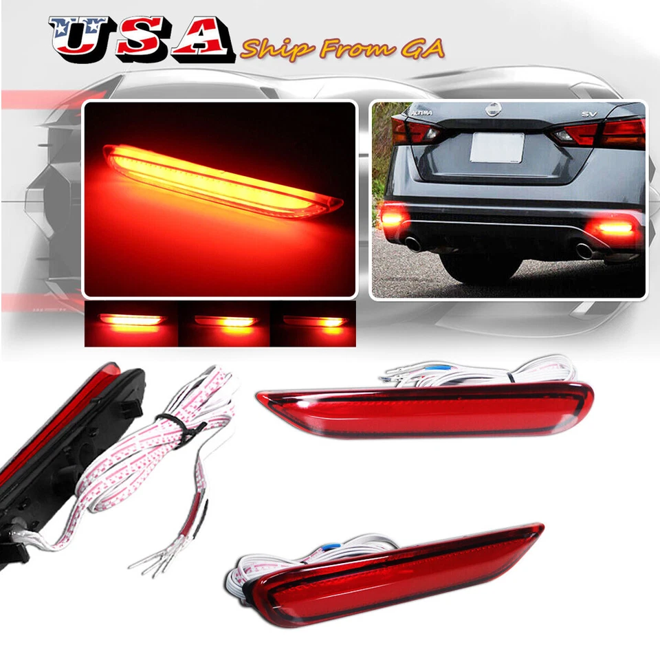 Parachoques LED para Nissan Altima 2019-2020 con luces de freno de señal de giro secuenciales Foto 1 de 4