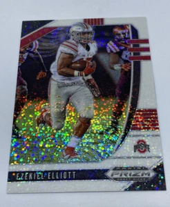 2020 Panini Prizm Draft White Sparkle Ezekiel Elliot Cowboys Buckeyes 1 of 20 - Picture 1 of 2