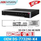 Hikvision 32 Channel 4K NVR DS-7732NI-K4 8MP 4SATA H265+ for IP Security Camera