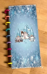 Juego de 4 cubiertas Snowflake Gnomos "Let it Snow" uso con media hoja NB Happy Planner - Imagen 1 de 3