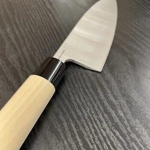 Cuchillo de filete Deba tradicional japonés japonés de 6 pulgadas con protector de borde - Imagen 1 de 7