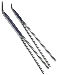 Equine Dental Fragment Forceps Serrated Jaws Set of 2 - Picture 1 of 1
