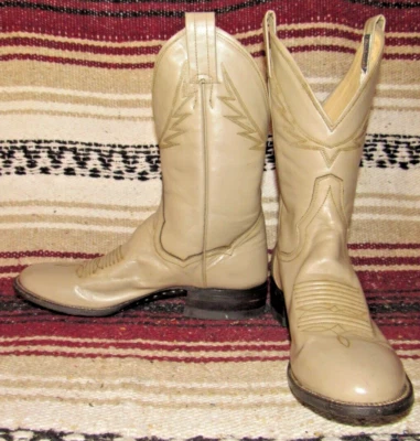 Botas de Vaquero Mujer Vintage Panhandle Delgadas Cortas Cuero Tostado 6.5 B NUEVAS en Caja Foto 1 de 4
