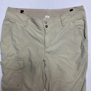 Columbia Pantaloni da Escursionismo Donna 4 Regolari Marrone Leggero Cargo Outdoor - Foto 1 di 8