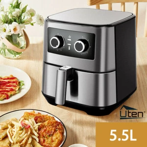 Uten 5.5L Air Fryer 1700W Oil Free Low Fat Healthy Power Oven Cooker Frying Chip - Picture 1 of 8