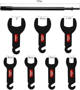8PCS Pneumatic Fan Clutch Wrench, 43300 Removal Tool Kit for Ford, GM, Chrysler - Picture 1 of 8