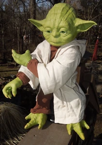 Star Wars SpinMaster LEGENDARY YODA 16” Talking Jedi Master Incomplete tested - Picture 1 of 10