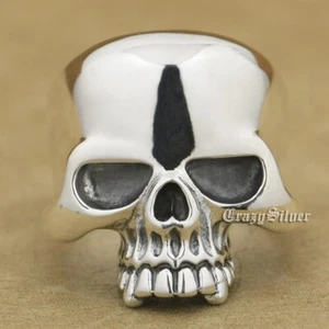 925 Sterling Silver Biker Punk Skull Ring Charms Jewelry 9W025A US Size 7~15 BZ - Picture 1 of 28